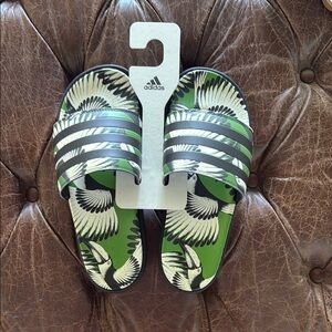 Farm Rio x Adidas Platform Slides